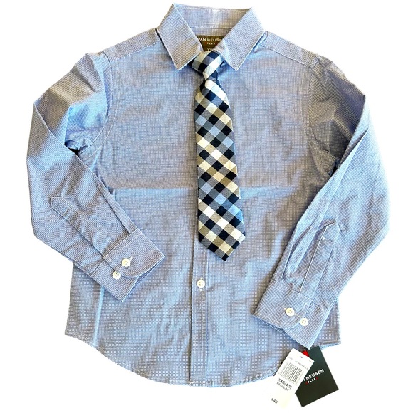 Van Heusen Button Down Shirt with Matching Tie - Picture 1 of 1